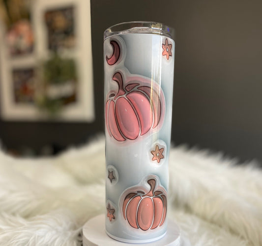 Inflated Pumpkins | Fall | Birthday & Gift Idea | 20 Ounce Tumbler