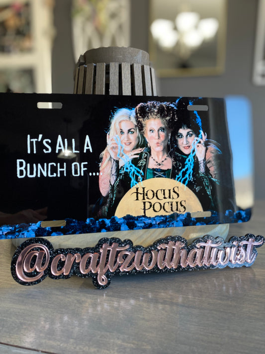 Hocus Pocus Theme | Aluminum License Plate | Birthday & Gift Idea