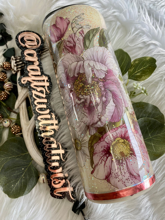 Handmade Flowers in the Day | Birthday & Gift Idea | 20 Ounce Tumbler