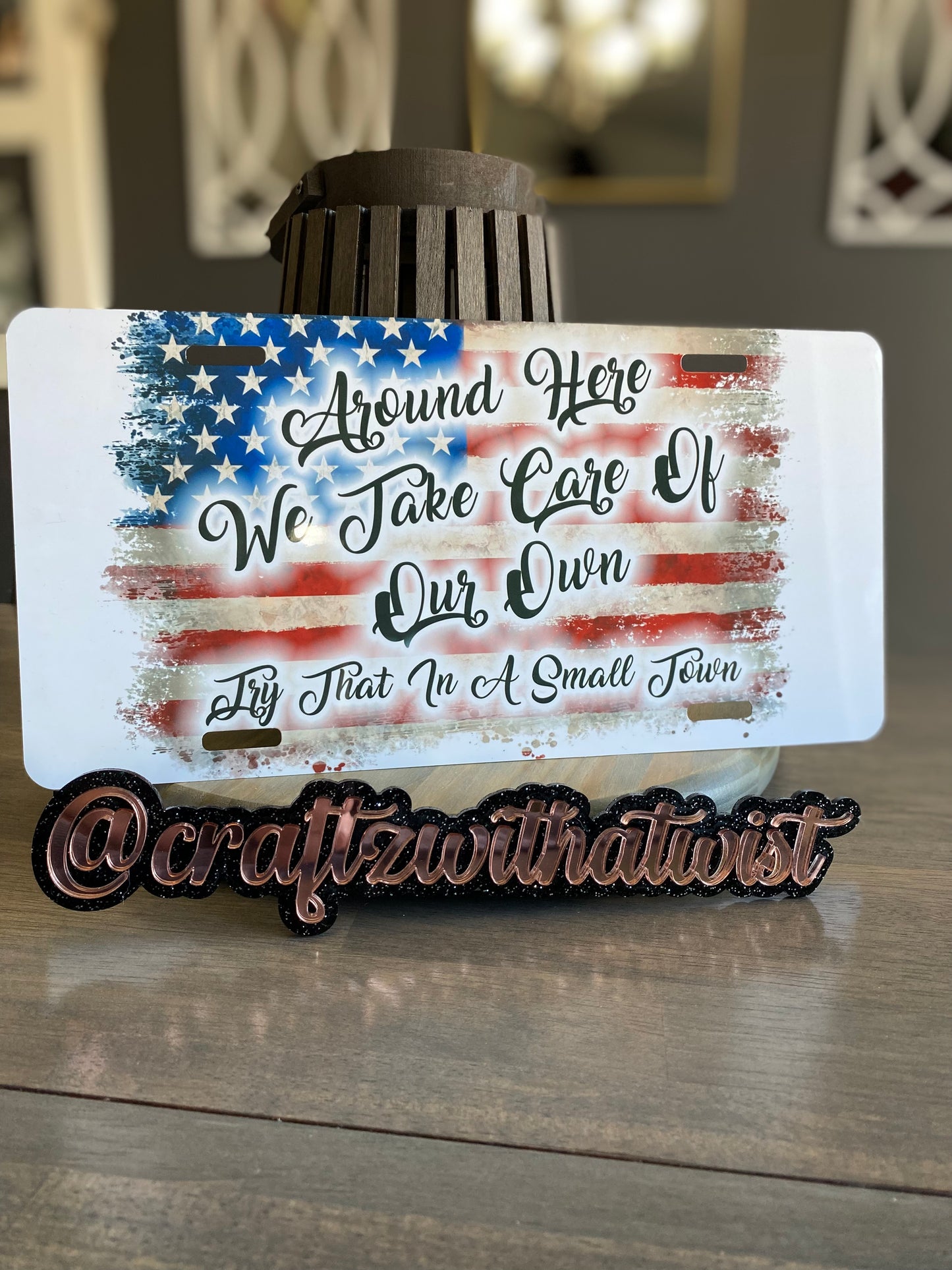 Around Here We Take Care Of Our Own | Jason Aldean | Birthday & Gift Idea | License Plate