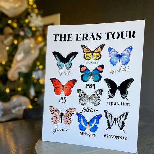 11x14 Aluminum Poster TS Butterflies Album Titles | The Eras Tour | Birthday & Gift Idea