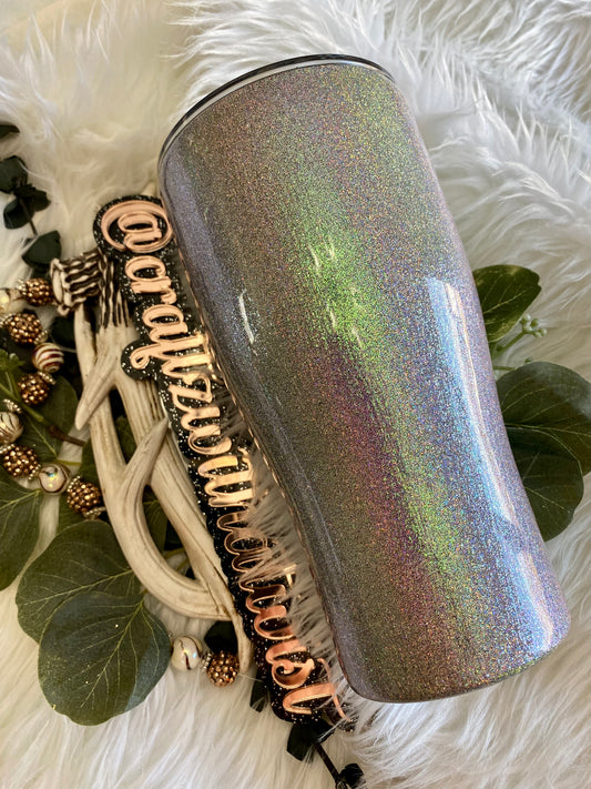 Handmade Holographic Plain | Birthday & Gift Idea | 30 Ounce Tumbler