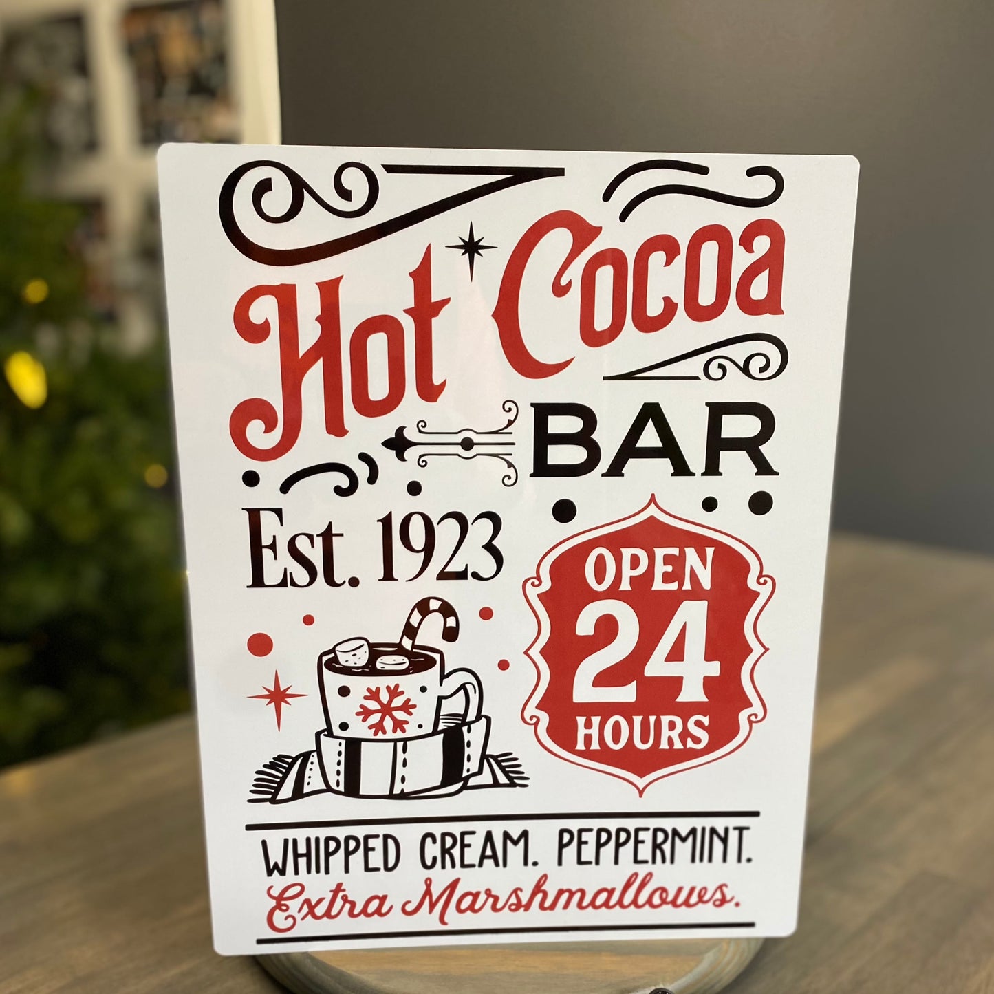 11x14 Poster Sheet Hot Cocoa Bar Sign | Christmas | Birthday & Gift Idea