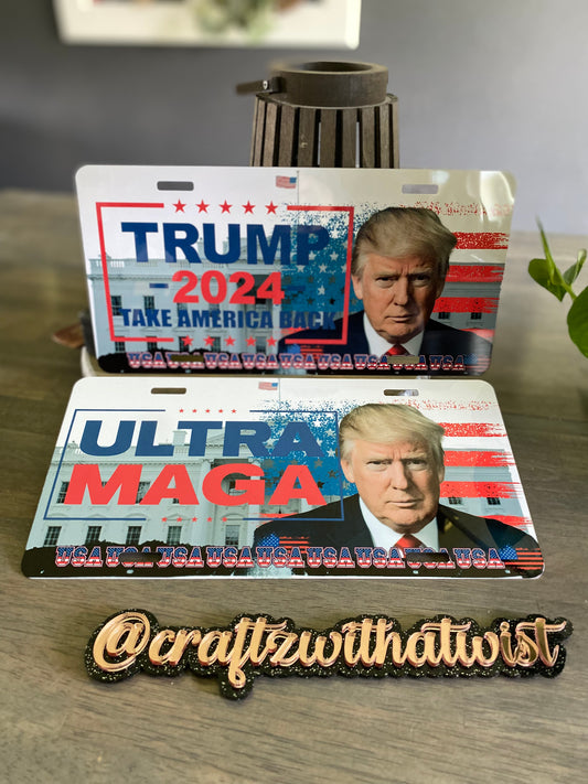 SET Ultra MAGA | Take America Back | Birthday & Gift Idea | License Plates