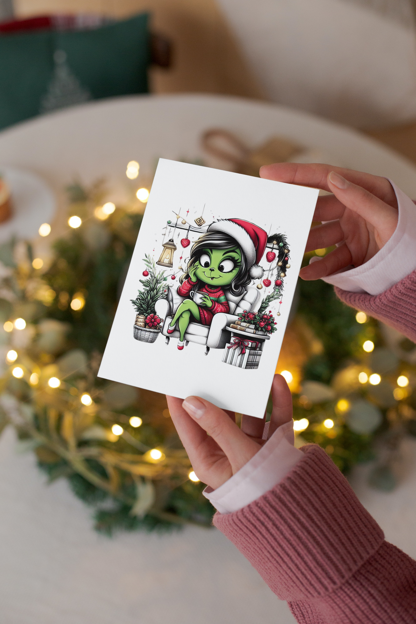 Relaxing Grinch Mama | Christmas Holiday Grinch | Sublimation | Stickers | Grinch Lovers | PNG JPG Download Files