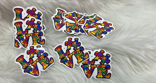 Autism Puzzle Sticker | NOT Waterproof | Birthday Gift | 2 x 2 inches