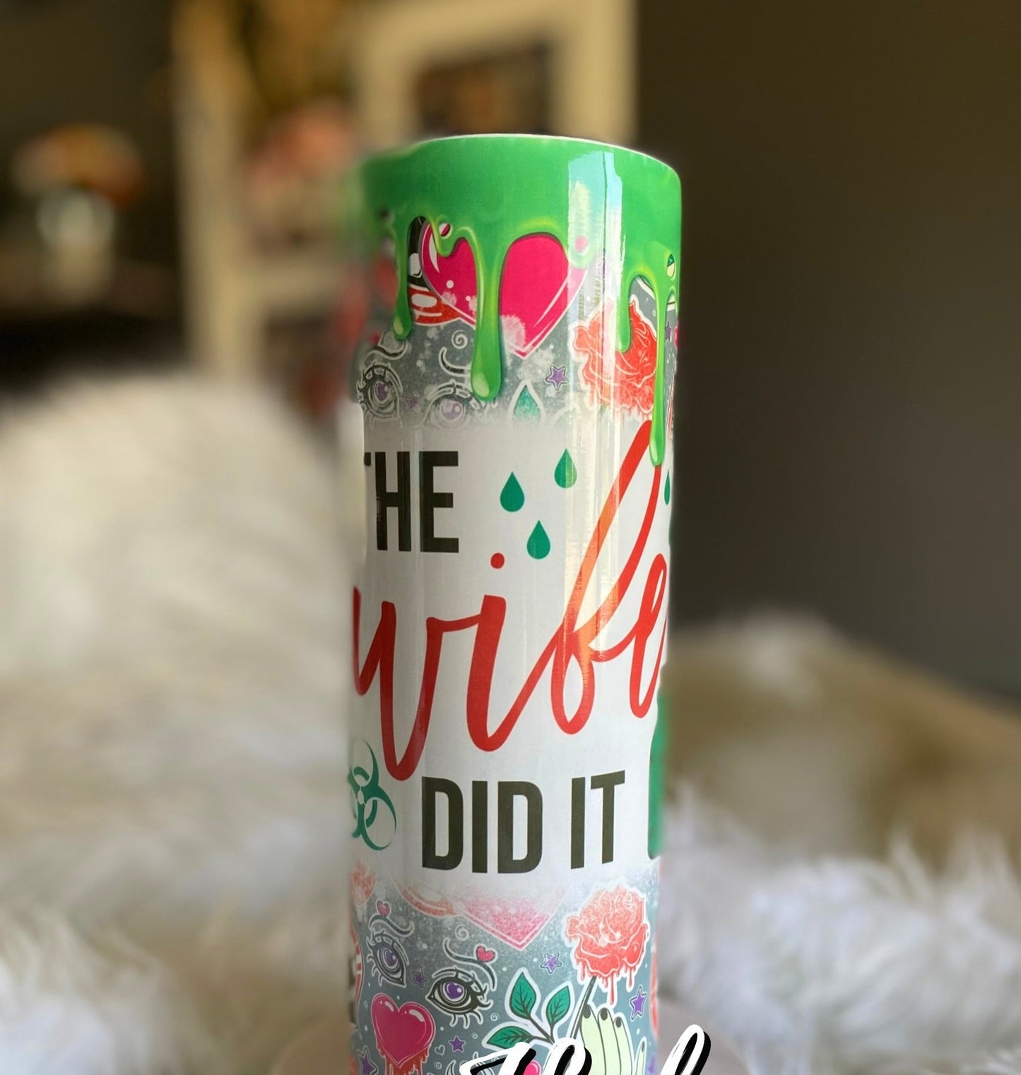 Wife Did It | Birthday & Gift Idea | 20 Ounce Tumbler