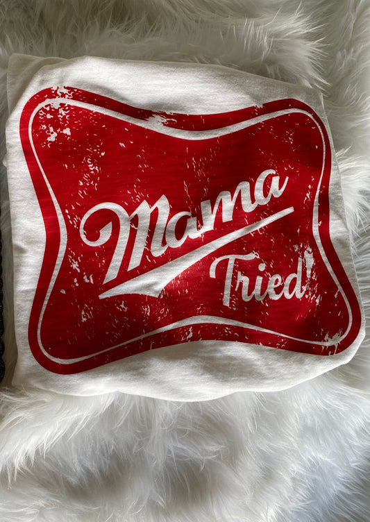 Mama Tired Shirt | Miller Time | Birthday & Gift Idea