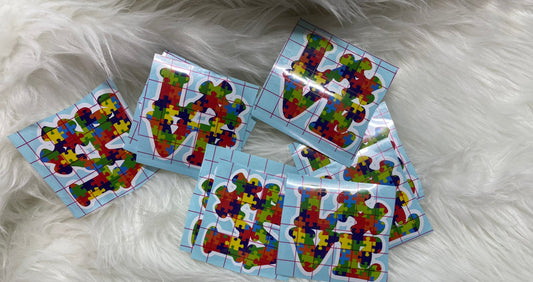 Autism Puzzle Vinyl Decal | Waterproof | Window Decal | Wall Decal | Birthday Gift | 3 X 3 inches